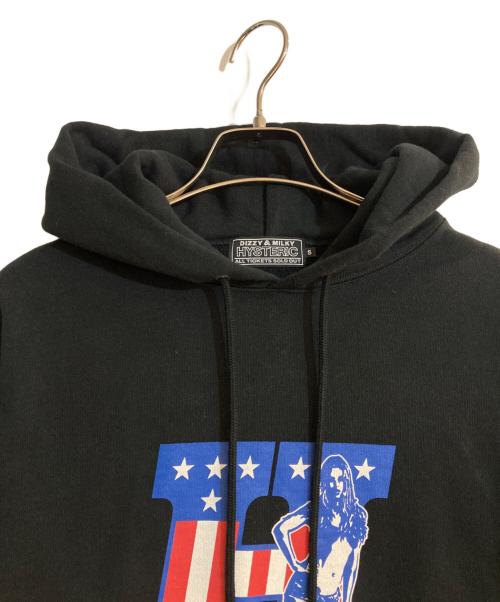 Hysteric Glamour（ヒステリックグラマー）Hysteric Glamour (ヒステリックグラマー) H TIMES パーカー ブラック サイズ:Sの古着・服飾アイテム