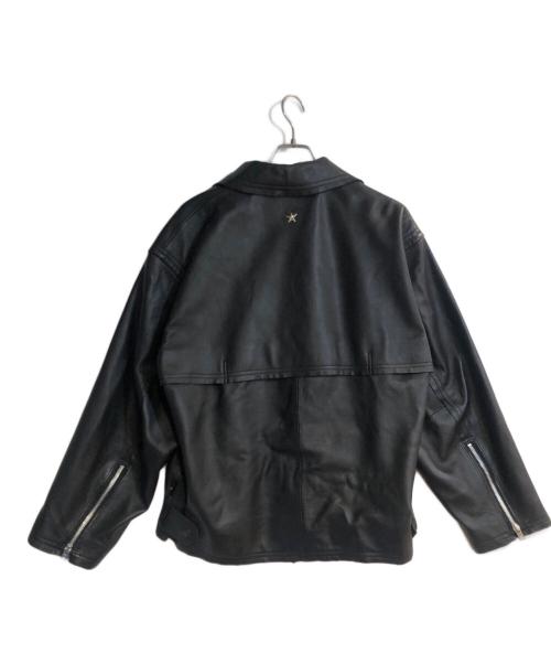 Schott（ショット）Schott (ショット) CONVERSE TOKYO (コンバーストウキョウ) LAMB LEATHER JACKET ブラック サイズ:3の古着・服飾アイテム