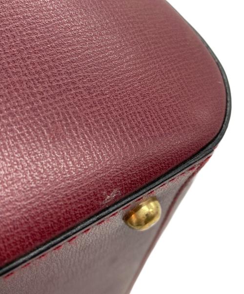 Cartier（カルティエ）Cartier (カルティエ) ミニボストンバッグ ボルドーの古着・服飾アイテム