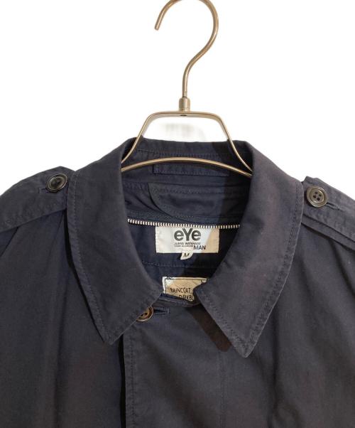 eYe COMME des GARCONS JUNYAWATANABE MAN（アイ コム デ ギャルソン ジュンヤ ワタナベ マン）eYe COMME des GARCONS JUNYAWATANABE MAN (アイ コム デ ギャルソン ジュンヤ ワタナベ マン) コットンギャバ製品染めステンカラーコート ネイビー サイズ:Mの古着・服飾アイテム