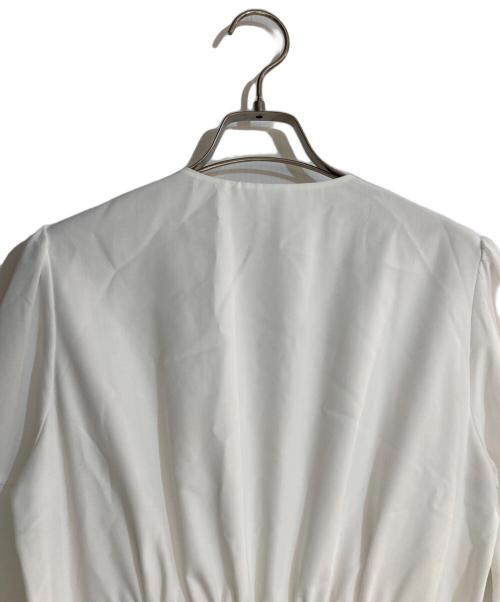 JENNE（ジェンヌ）JENNE (ジェンヌ) ラグジュアリー大人ティアードワンピース ホワイト サイズ:Lの古着・服飾アイテム