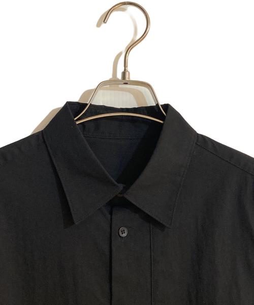 Y-3（ワイスリー）Y-3 (ワイスリー) Fake pocket Gimmick design Nylon fabric L/S shirt/フェイクポケットギミックデザインナイロンファブリックシャツ ブラック サイズ:Sの古着・服飾アイテム