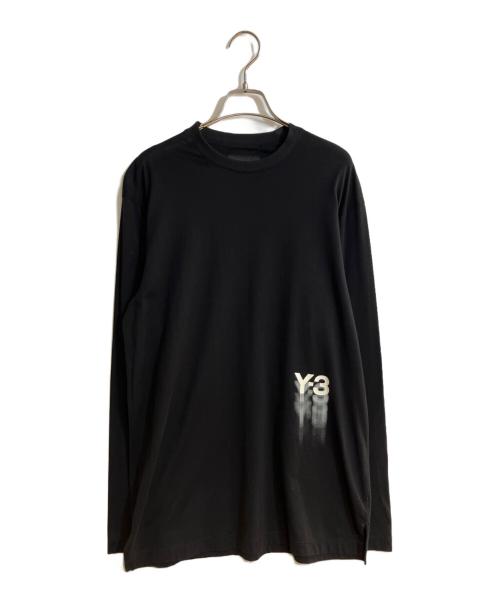 Y-3（ワイスリー）Y-3 (ワイスリー) GRAPHIC LONG SLEEVE LONG-SLEEVE TOP/グラフィックロングスリーブロングスリーブトップ ブラック サイズ:Sの古着・服飾アイテム