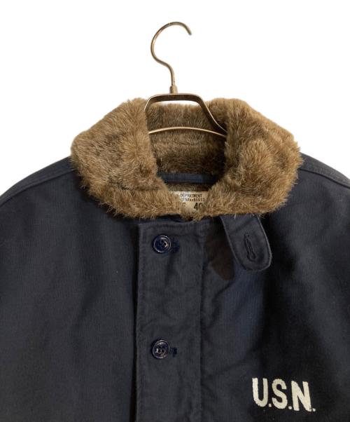 HOUSTON（ヒューストン）HOUSTON (ヒューストン) N-1 DECK JACKET ネイビー サイズ:40の古着・服飾アイテム