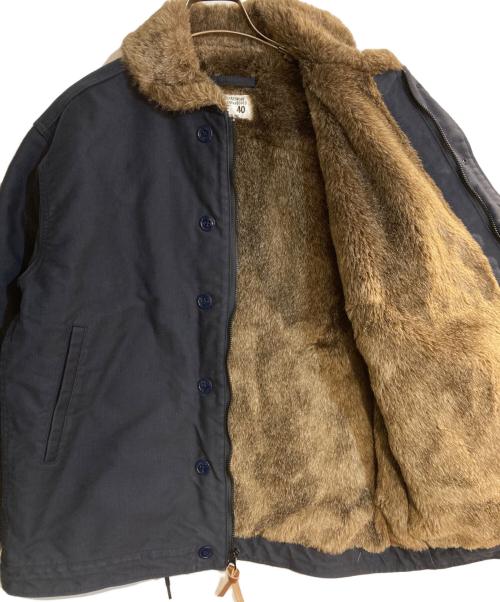 HOUSTON（ヒューストン）HOUSTON (ヒューストン) N-1 DECK JACKET ネイビー サイズ:40の古着・服飾アイテム