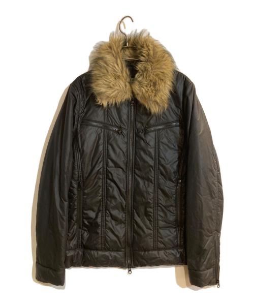 PPFM（ピーピーエフエム）PPFM (ピーピーエフエム) アーカイブ2WAY襟ファーパフジャケット ブラック サイズ:Ｌの古着・服飾アイテム