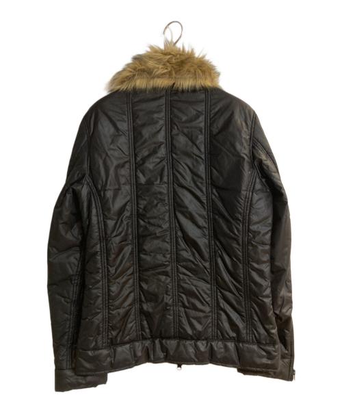 PPFM（ピーピーエフエム）PPFM (ピーピーエフエム) アーカイブ2WAY襟ファーパフジャケット ブラック サイズ:Ｌの古着・服飾アイテム