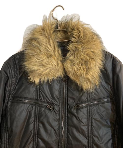 PPFM（ピーピーエフエム）PPFM (ピーピーエフエム) アーカイブ2WAY襟ファーパフジャケット ブラック サイズ:Ｌの古着・服飾アイテム