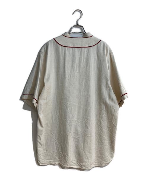F.O.B FACTORY（エフオービー ファクトリー）F.O.B FACTORY (エフオービー ファクトリー) ベースボールシャツ ベージュ サイズ:Ｌの古着・服飾アイテム