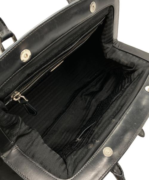 PRADA（プラダ）PRADA (プラダ) がま口ドクターズナイロンバッグ ブラックの古着・服飾アイテム