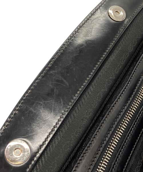 PRADA（プラダ）PRADA (プラダ) がま口ドクターズナイロンバッグ ブラックの古着・服飾アイテム