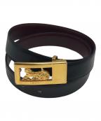 CELINEセリーヌ）の古着「馬車バックルベルト」｜ブラック