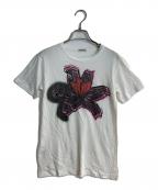 MIU MIUミュウミュウ）の古着「フラワープリントカットソー」｜ホワイト