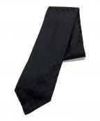 GUCCIグッチ）の古着「GGシェリーラインシルクネクタイ」｜ブラック