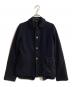 COMME des GARCONS COMME des GARCONS（コムデギャルソン コムデギャルソン）の古着「丸襟ポリ縮絨ジャケット」｜ネイビー