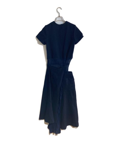 COMME des GARCONS（コムデギャルソン）COMME des GARCONS (コムデギャルソン) 97AW切替変形マキシワンピース ネイビー サイズ:Mの古着・服飾アイテム