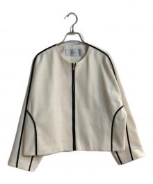 ADORE（アドーア）の古着「エアーダブルクロスジャケット」｜ベージュ