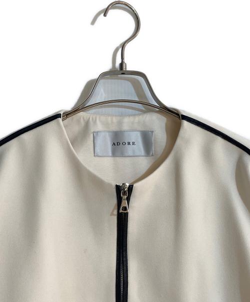 ADORE（アドーア）ADORE (アドーア) エアーダブルクロスジャケット ベージュ サイズ:38の古着・服飾アイテム