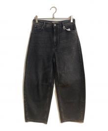 WEEKEND Max Mara（ウィークエンド マックスマーラ）の古着「[ダグラス]ピュアコットンデニムパンツ」｜ブラック