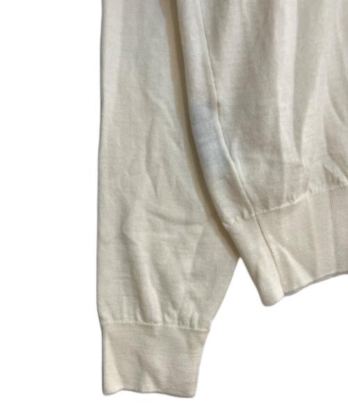JOHN SMEDLEY（ジョンスメドレー）JOHN SMEDLEY (ジョンスメドレー) ピュアニューウールタートルネックニット アイボリー サイズ:Ｌの古着・服飾アイテム