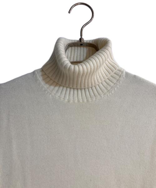 Drumohr（ドルモア）Drumohr (ドルモア) メリノエクストラファインウールタートルネックニット アイボリー サイズ:48の古着・服飾アイテム