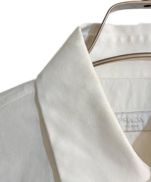 PRADA（プラダ）PRADA (プラダ) コットンストレットドレスシャツ ホワイト サイズ:40の古着・服飾アイテム