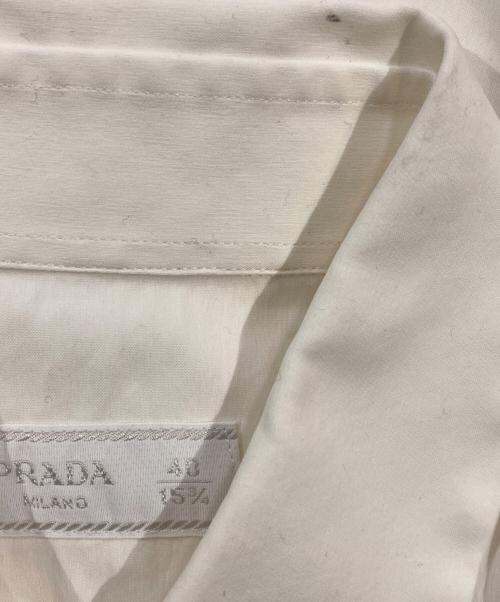 PRADA（プラダ）PRADA (プラダ) コットンストレットドレスシャツ ホワイト サイズ:40の古着・服飾アイテム