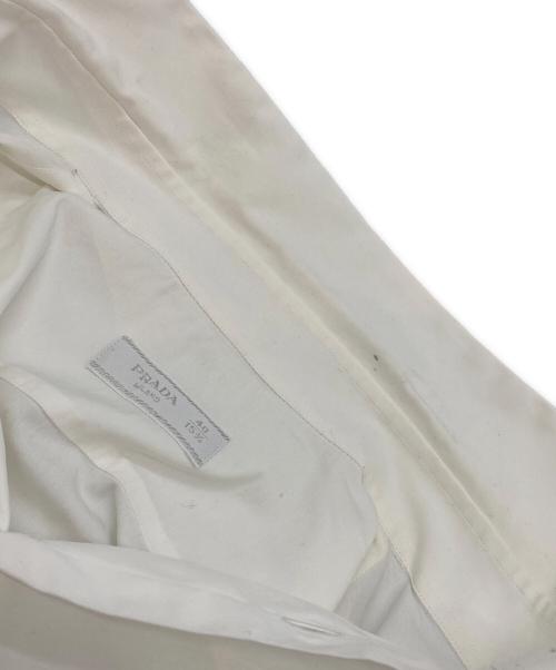 PRADA（プラダ）PRADA (プラダ) コットンストレットドレスシャツ ホワイト サイズ:40の古着・服飾アイテム