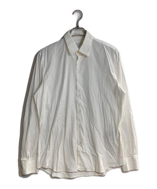 PRADA（プラダ）PRADA (プラダ) コットンストレッチドレスシャツ ホワイト サイズ:40の古着・服飾アイテム