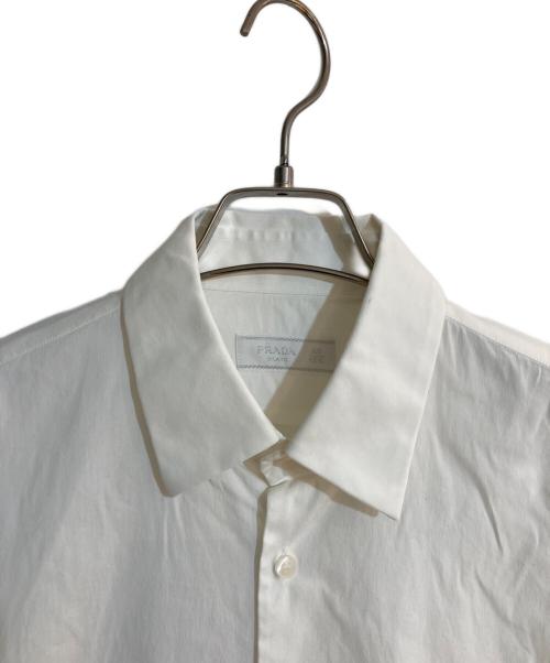 PRADA（プラダ）PRADA (プラダ) コットンストレッチドレスシャツ ホワイト サイズ:40の古着・服飾アイテム