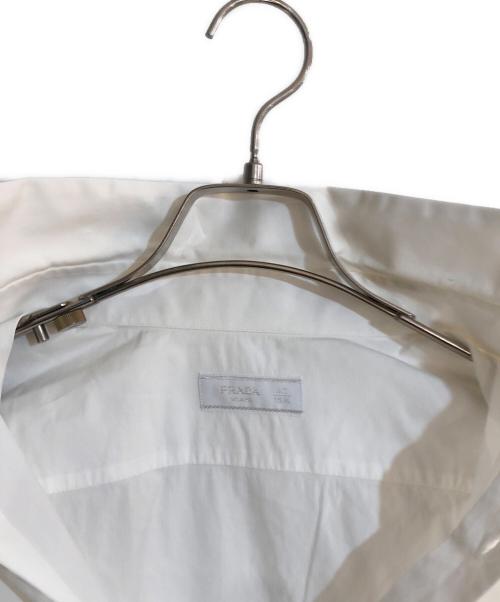 PRADA（プラダ）PRADA (プラダ) コットンストレッチドレスシャツ ホワイト サイズ:40の古着・服飾アイテム