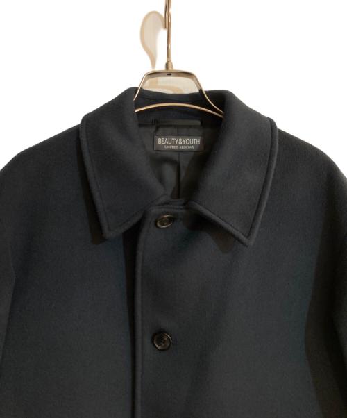 BEAUTY&YOUTH（ビューティーアンドユース）BEAUTY&YOUTH (ビューティーアンドユース) 120S メルトン バルカラーコート ネイビー サイズ:Mの古着・服飾アイテム
