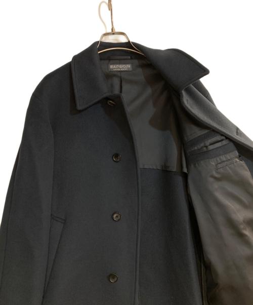 BEAUTY&YOUTH（ビューティーアンドユース）BEAUTY&YOUTH (ビューティーアンドユース) 120S メルトン バルカラーコート ネイビー サイズ:Mの古着・服飾アイテム