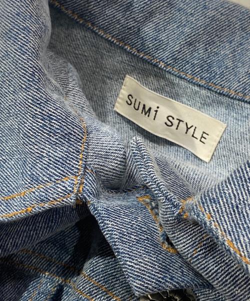 SUMI STYLE（スミ スタイル）SUMI STYLE (スミ スタイル) 動物柄切替デニムジャケット インディゴ サイズ:FREEの古着・服飾アイテム