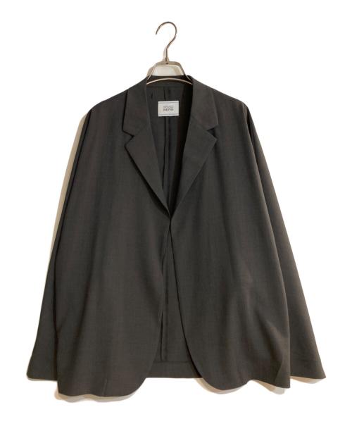 UNITED ARROWS & SONS by DAISUKE OBANA（ユナイテッドアローズ＆サンズ バイ ダイスケ オバナ）UNITED ARROWS & SONS by DAISUKE OBANA (ユナイテッドアローズ＆サンズ バイ ダイスケ オバナ) ノッチドラペルノーボタンジャケット/ S/T CREASE PANTS グレー サイズ:Mの古着・服飾アイテム