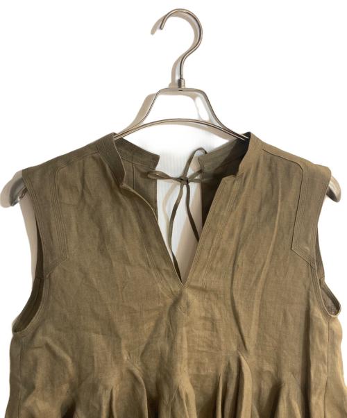 CHAOS（カオス）Chaos (カオス) チャンパカノースリーブブラウス ベージュ サイズ:FREE 未使用品の古着・服飾アイテム