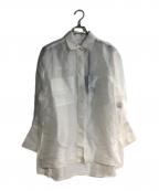 CHAOSカオス）の古着「メランジェシャツ」｜ホワイト