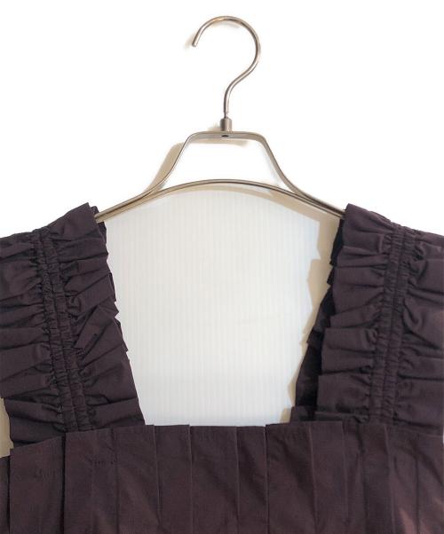 BABYLONE（バビロン）BABYLONE (バビロン) タックレイヤードチュニックブラウス パープル サイズ:FREE 未使用品の古着・服飾アイテム