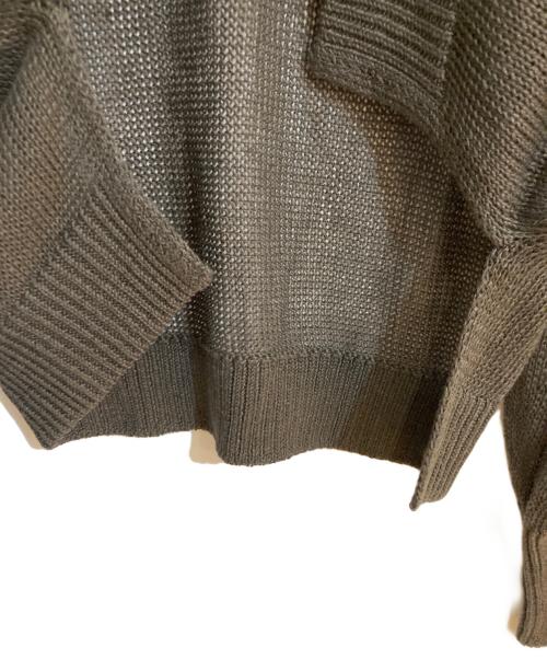 CHAOS（カオス）CHAOS (カオス) ストラドリネンニットプルオーバー カーキ サイズ:FREE 未使用品の古着・服飾アイテム