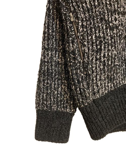 &MOSS（アンドモス）&MOSS (アンドモス) RIB KNIT HALF ZIP PULLOVER ブラック サイズ:３の古着・服飾アイテム