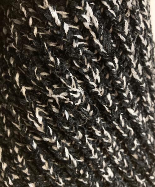 &MOSS（アンドモス）&MOSS (アンドモス) RIB KNIT HALF ZIP PULLOVER ブラック サイズ:３の古着・服飾アイテム