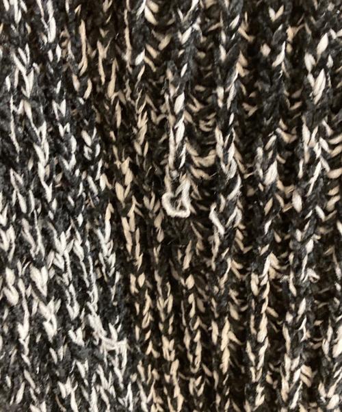 &MOSS（アンドモス）&MOSS (アンドモス) RIB KNIT HALF ZIP PULLOVER ブラック サイズ:３の古着・服飾アイテム