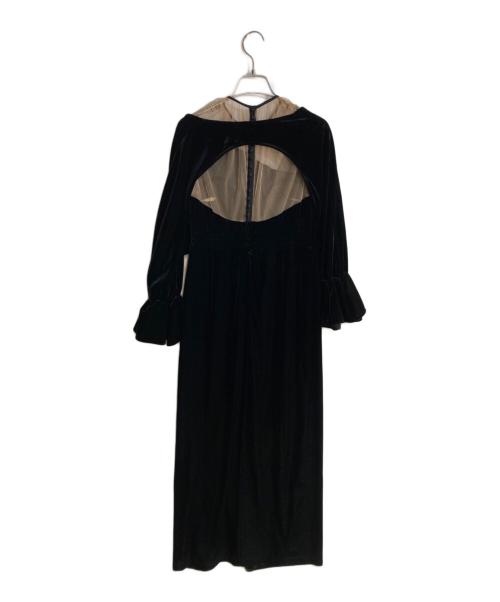 Ameri（アメリ）AMERI (アメリ) 2WAY CURVE VELOURS DRESS ブラック サイズ:Sの古着・服飾アイテム