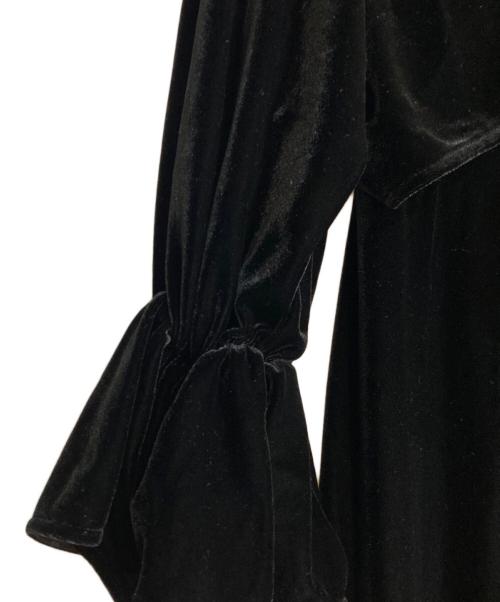 Ameri（アメリ）AMERI (アメリ) 2WAY CURVE VELOURS DRESS ブラック サイズ:Sの古着・服飾アイテム