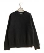 AURALEEオーラリー）の古着「SUPER FINE WOOL RIB KNIT BIG P/O」｜グレー