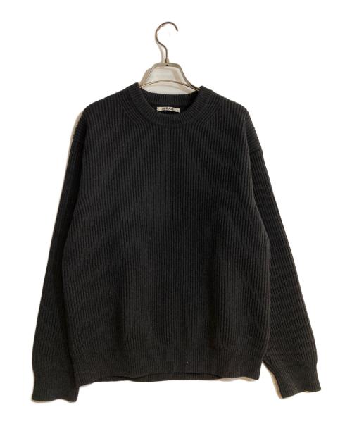 AURALEE（オーラリー）AURALEE (オーラリー) SUPER FINE WOOL RIB KNIT BIG P/O グレー サイズ:３の古着・服飾アイテム