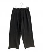 ANCELLMアンセルム）の古着「タックスウェットパンツ」｜ブラック