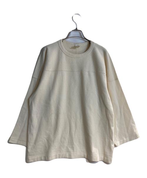 COMOLI（コモリ）COMOLI (コモリ) ウールフットボールTシャツ アイボリー サイズ:1の古着・服飾アイテム