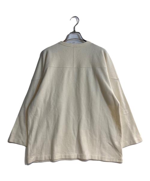 COMOLI（コモリ）COMOLI (コモリ) ウールフットボールTシャツ アイボリー サイズ:1の古着・服飾アイテム