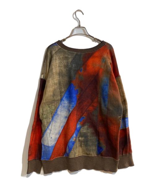 Vivienne Westwood RED LABEL（ヴィヴィアンウエストウッドレッドレーベル）Vivienne Westwood RED LABEL (ヴィヴィアンウエストウッドレッドレーベル) オーブ刺繍転写プリントユニオンジャックスウェット ブラウン サイズ:00の古着・服飾アイテム